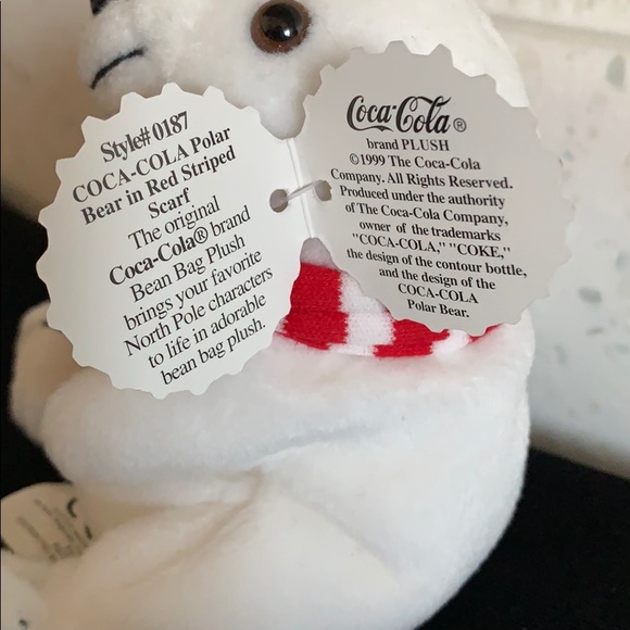Vintage Coca Cola Polar Bear Plush - Picture 4 of 13